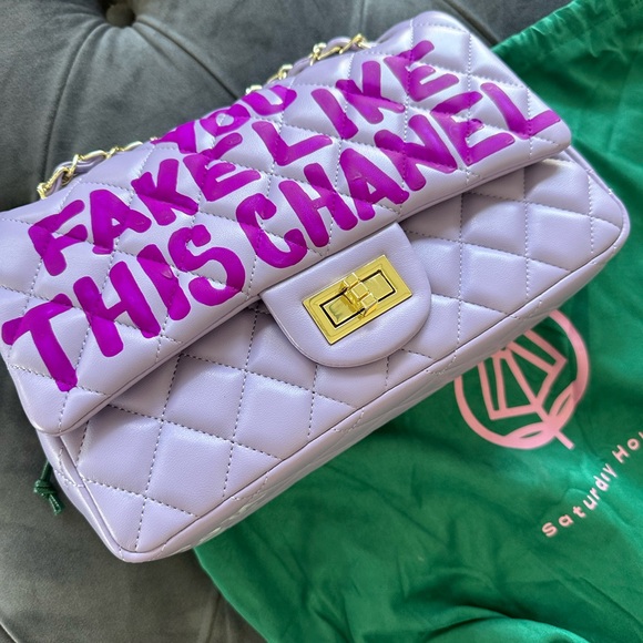 Sonique Saturday Saturday House YOU FAKE LIKE THIS CHANEL (YFLTC) Handbag $345 - Picture 2 of 8